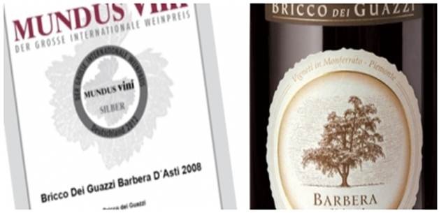 Medalla de plata por MUNDUS VINI para el Barbera d' Asti DOCG Bricco dei Guazzi !
